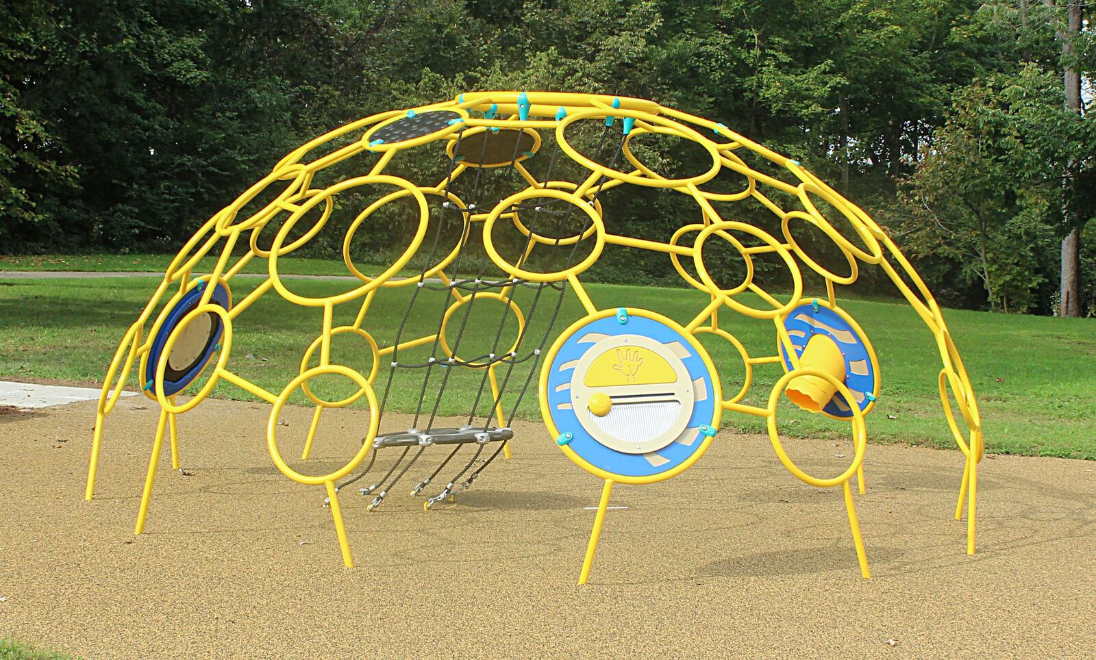 With the help of a federal grant Smith Park in New Carlisle was able to buy and install a Sensory Dome.  JEFF GUERINI/STAFF
