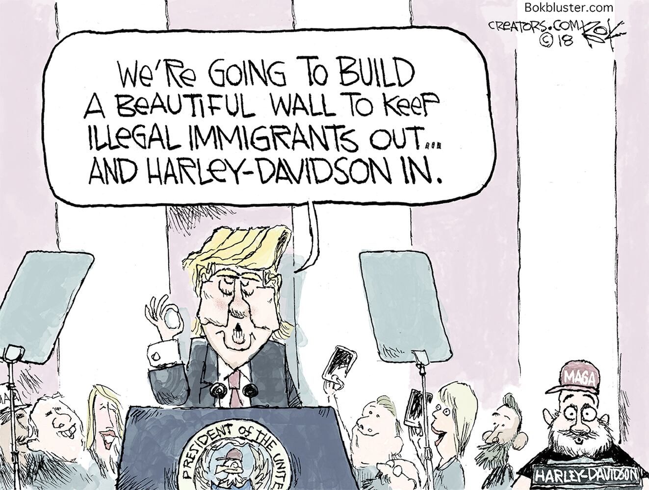 Week in cartoons: Supreme Count rulings, Harley-Davidson, and more