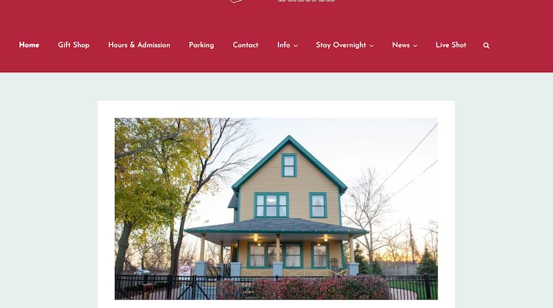 The "A Christmas Story" house in Cleveland has been sold. See more about the house on the website at achristmasstoryhouse.com. SCREEN SHOT OF WEBSITE HOME PAGE