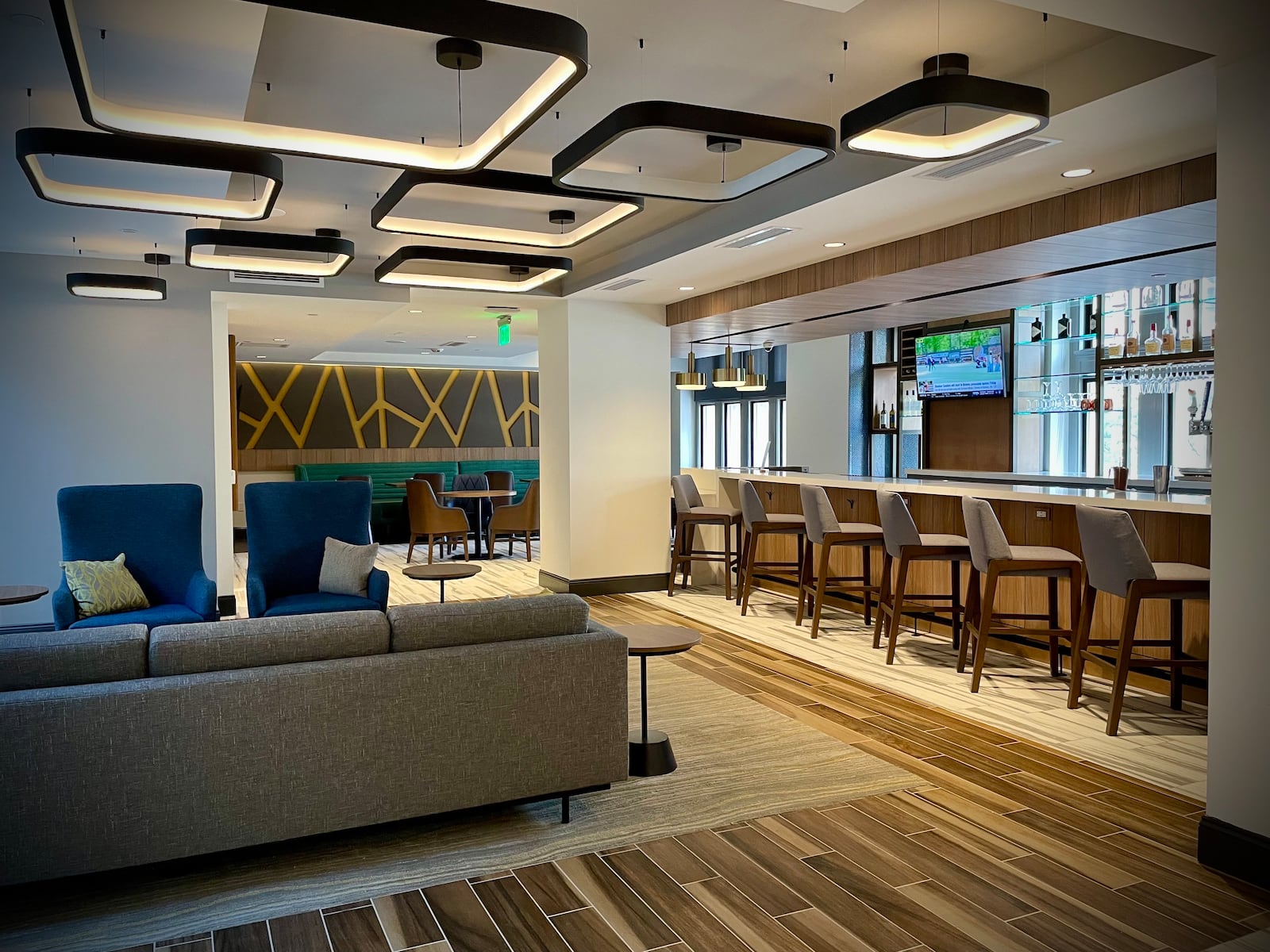 The Garden Grille & Bar is located on the second floor of the Hilton Garden Inn Dayton Downtown at 18 W. Third St. NATALIE JONES/STAFF