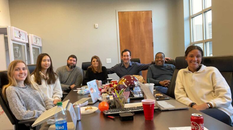 A recent photo of the CommuterAds team