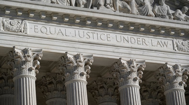 FILE - The Supreme Court in Washington, Nov. 4, 2020. (AP Photo/J. Scott Applewhite, File)