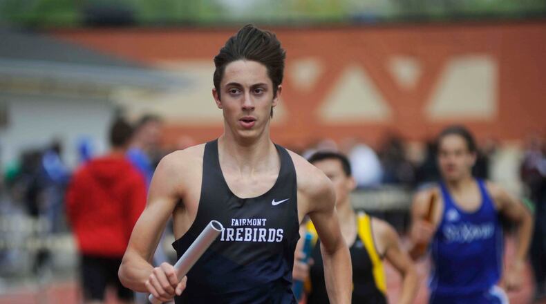The 28th annual Firebird Invitational track and field meet at Fairmont High School was postponed to Friday. Fairmont’s Robert Pacenta competes at last week’s Wayne Warriors Inv. at Huber Heights. MARC PENDLETON / STAFF