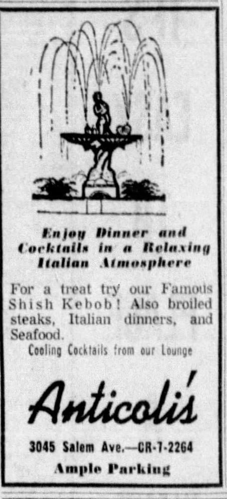 Vintage Restaurant advertising DDN