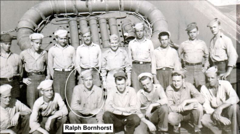 Ralph Bornhorst, a World War II veteran, served on USS Idaho and witnessed Iwo Jima. PROVIDED