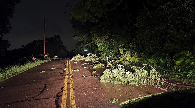 Storm damage in Butler County.