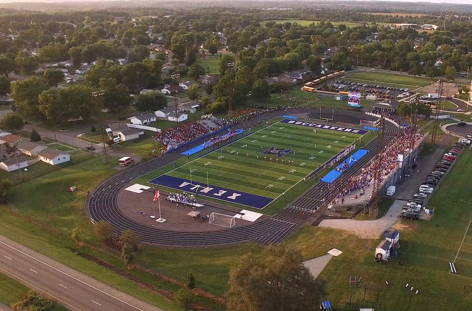 football stadium aerials