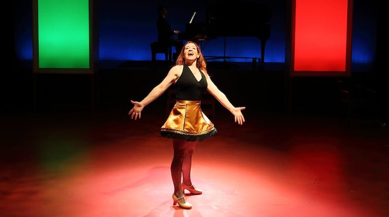 Charissa Bertels in the Human Race Theatre Company's production of "My 80-Year-Old Boyfriend," continuing through July 3 at the Loft Theatre.