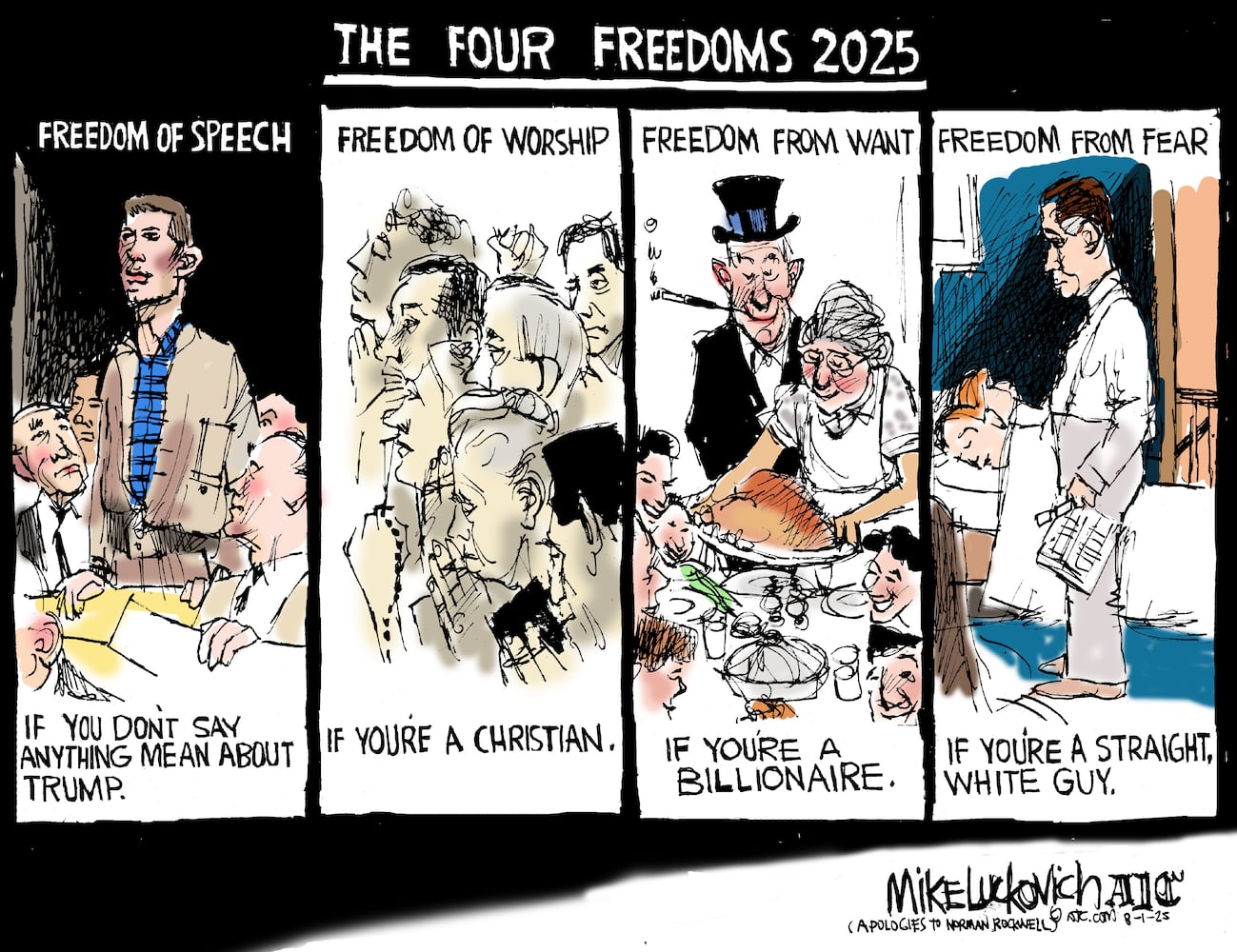CARTOONS: Mike Luckovich, Aug. 7, 2025