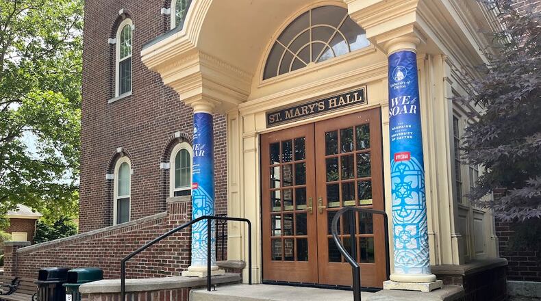 An entrance to St. Mary's Hall at the University of Dayton campus. THOMAS GNAU/STAFF
