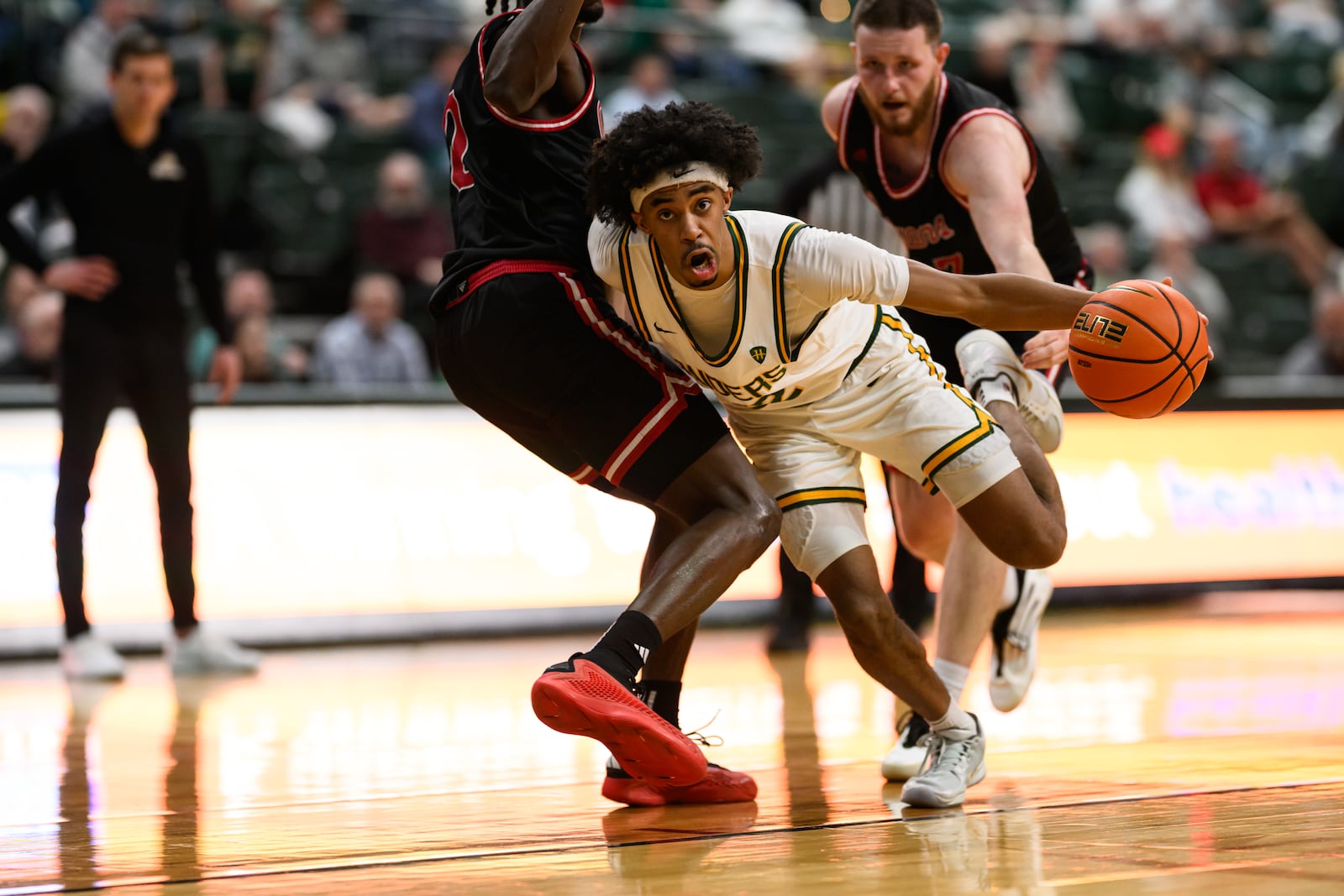 The Wright State University men's basketball team beat IU Indy 85-73 in a Horizon League game on Thursday, Feb. 19, 2026 at the Nutter Center. JEREMY MILLER / CONTRIBUTED PHOTO