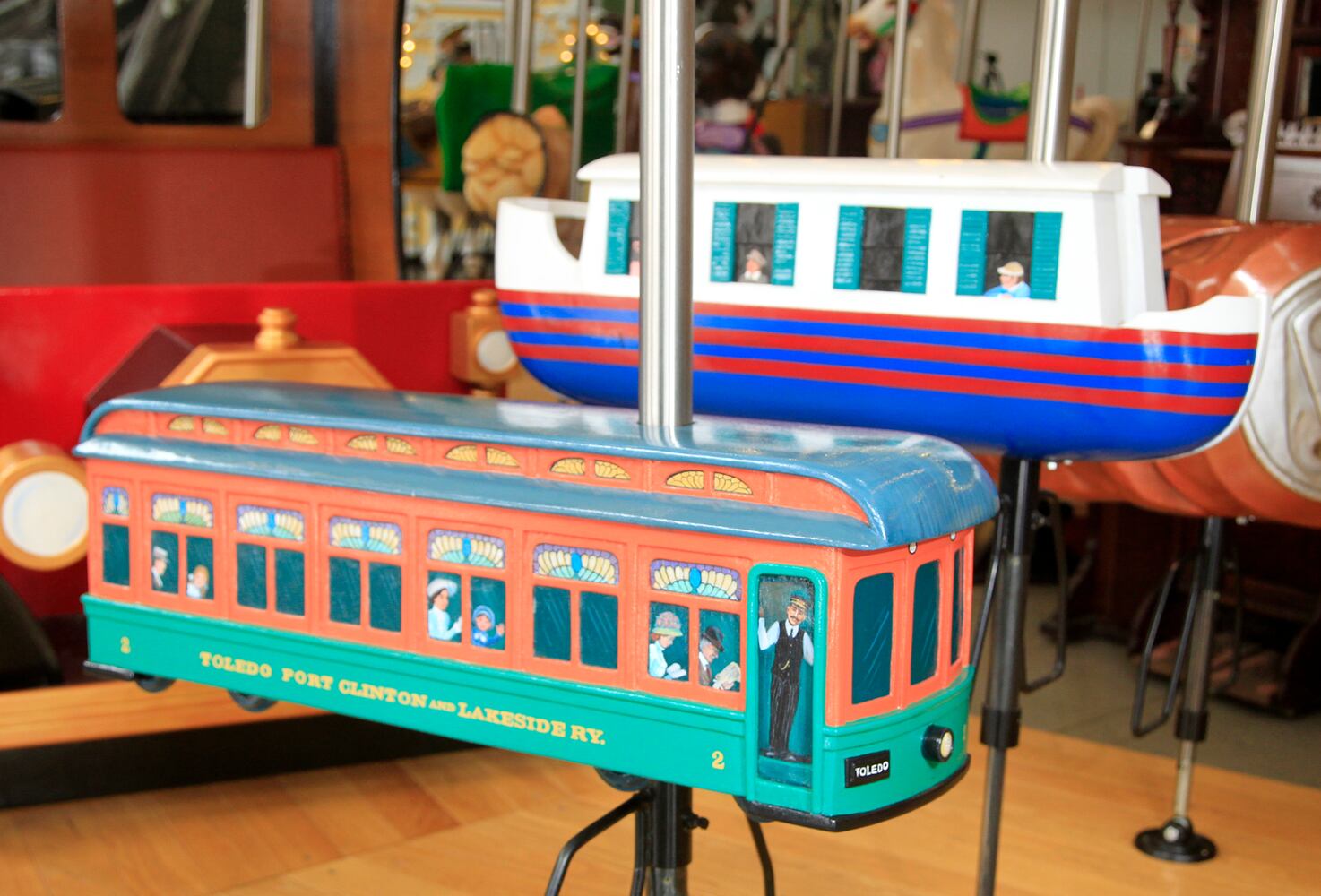 The Carousel of Dayton Innovation, at Carillon Historical Park, is a whimsical ride made of 32 hand-carved figures from the Gem City’s history.