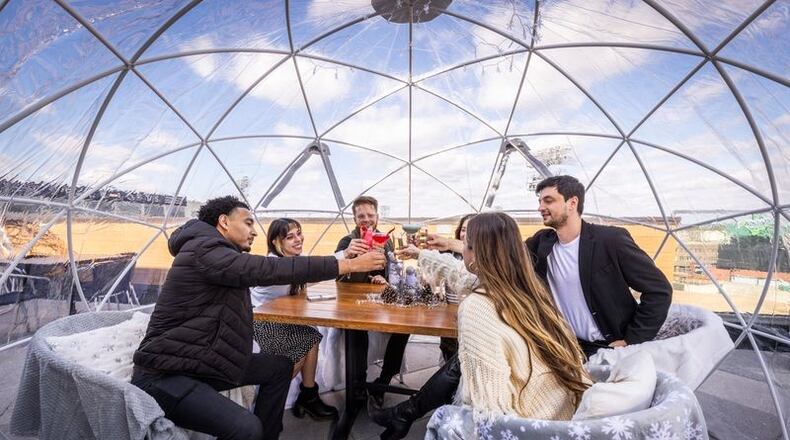 The Foundry has announced the return of its Igloo Experience. This unique dining option allows guests to cozy up in private igloos while taking in breathtaking views of Day Air Ballpark and the Dayton skyline. CONTRIBUTED