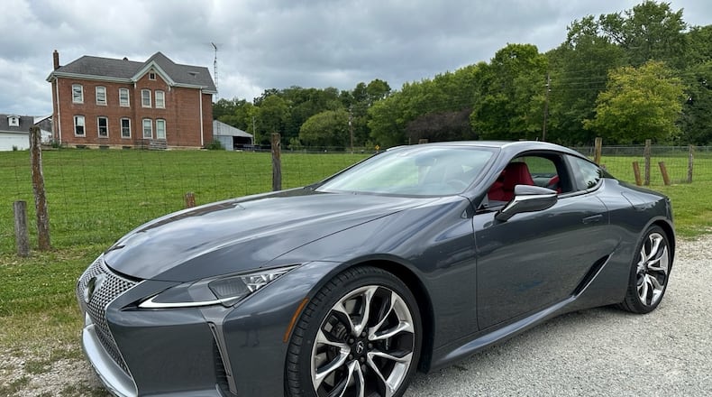 The 2023 Lexus LC500 is one of the best-looking Lexus vehicles on the road. JIMMY DINSMORE/CONTRIBUTOR