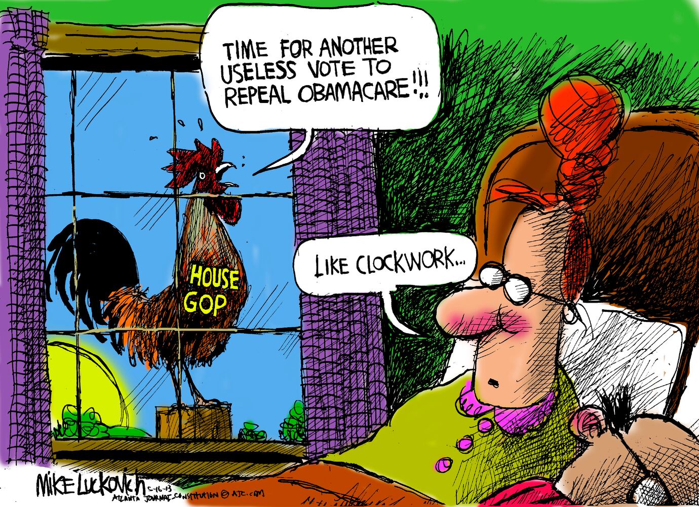 Luckovich: Repealing Obamacare