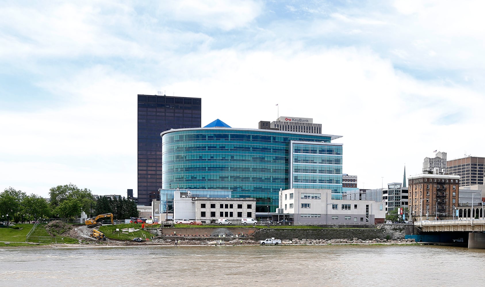 Then and Now south side of Great Miami River