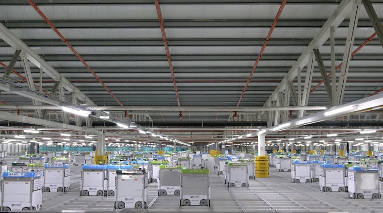 Robotic equipment that could be used in the future $55 million Kroger distribution planned for Monroe. CONTRIBUTED