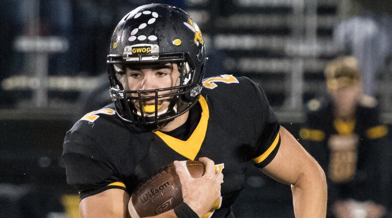 Sidney’s Isaiah Bowser runs during a GWOC American North game last season at Sidney Memorial Stadium. Contributed Photo by Bryant Billing