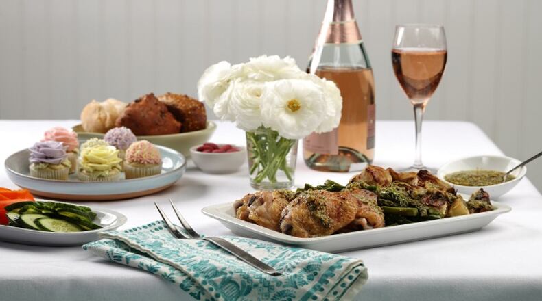 Following principles in "The Flavor Matrix" by James Briscione, we craft an easy Mother's Day chicken dinner with complementary side dishes of roasted asparagus and fennel. (Abel Uribe/Chicago Tribune/TNS)