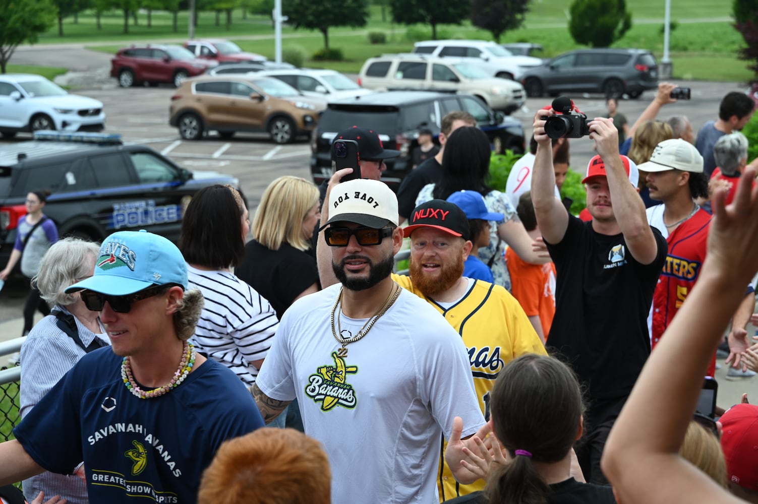 Savannah Bananas make a surprise visit to Nuxhall Miracle League in Fairfield