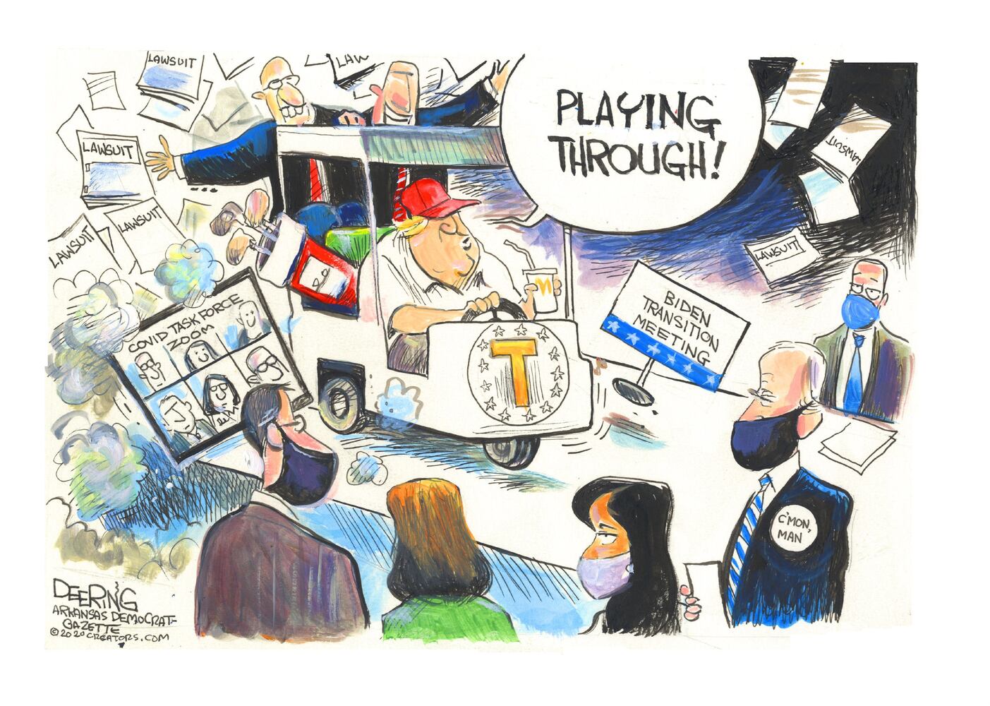 Week in cartoons: Democracy, Alex Trebek and more