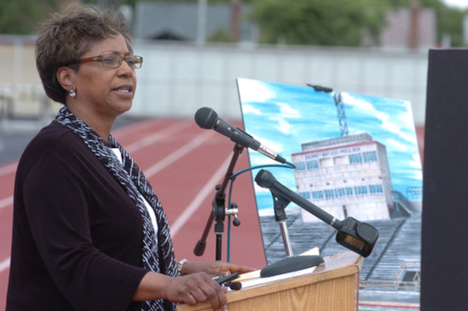 DSP dedicated stadium press box