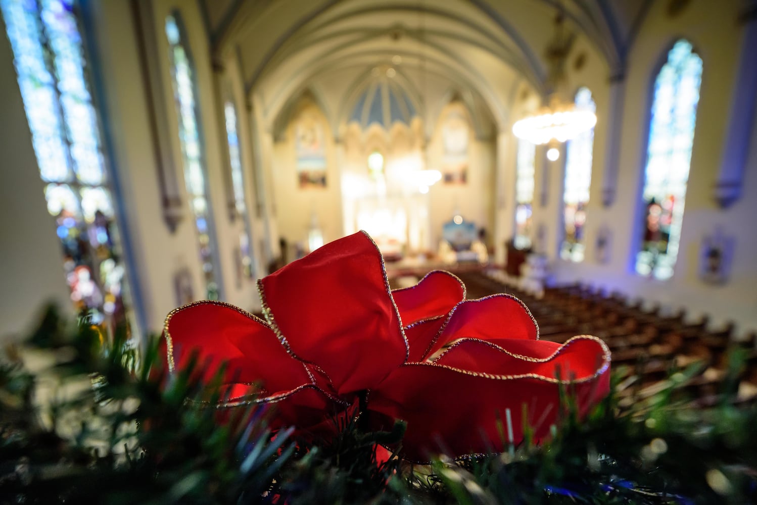 PHOTOS: See the oldest Catholic parish in Dayton decorated for Christmas