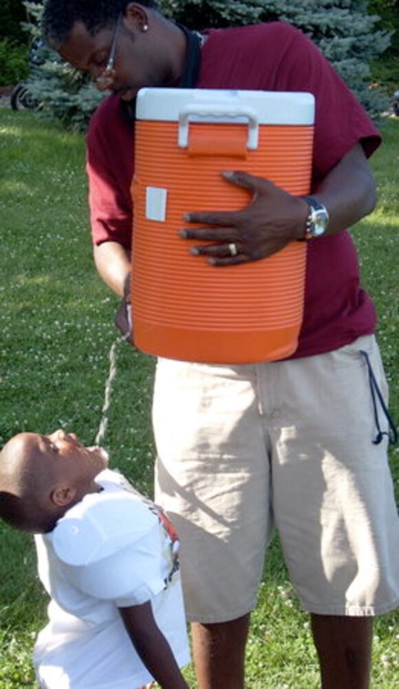 Pee Wee football practice