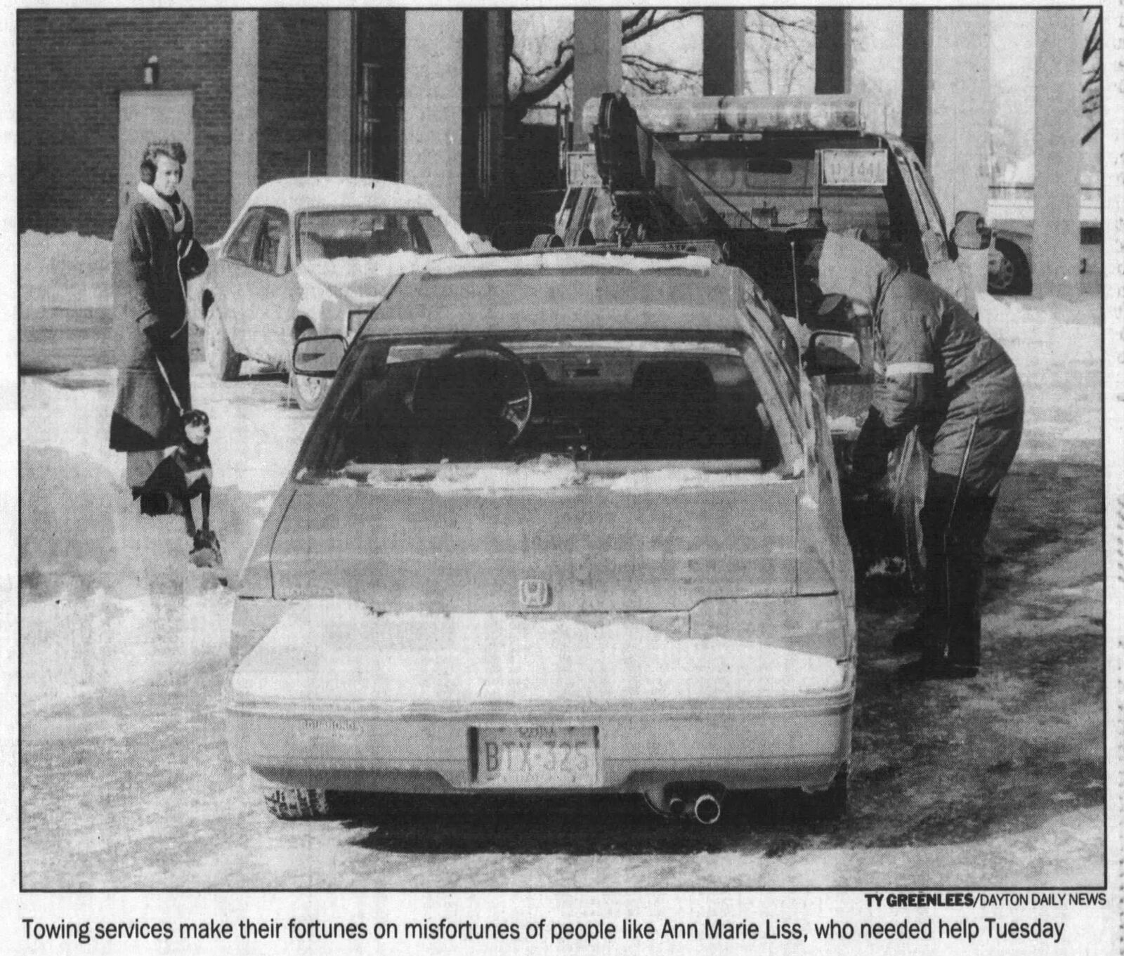 Motorists struggled during the brutal weather in January of 1994. DAYTON DAILY NEWS ARCHIVES