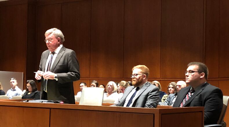 A judge ruled John Austin Hopkins, the former Springboro elementary school teacher facing 36 gross sexual imposition charges involving his former students, will not be permitted to celebrate the holidays with the children in his family. STAFF/LAWRENCE BUDD