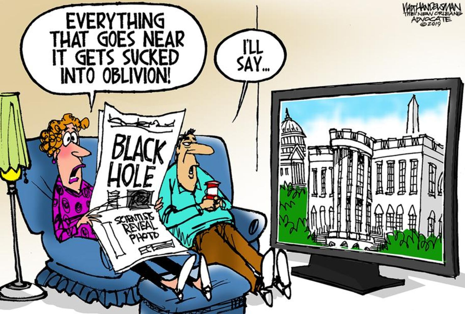 Week in cartoons: Trump’s tax returns, the black hole and more
