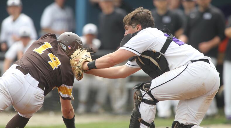 Kenton Ridge against Cincinnati Hills Christian Academy on Saturday, May 19, 2018, at Miamisburg High School. David Jablonski/Staff