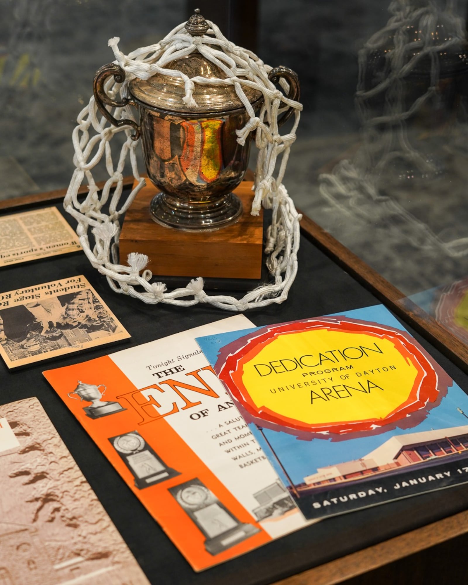 Memorabilia is on exhibit in the Stuart and Mimi Rose Gallery in Roesch Library, celebrating the
175th anniversary of UD’s founding.
SYLVIA STAHL/CONTRIBUTED