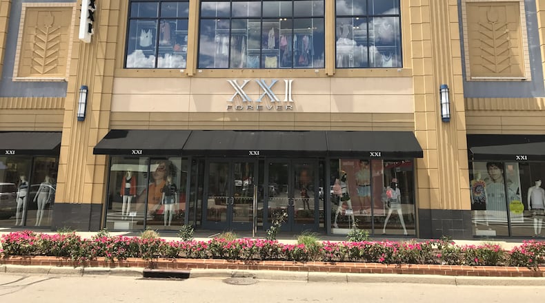 The FOREVER 21 store at The Greene Town Center near Dayton.
