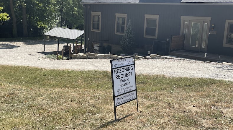 The owner of Springboro land at 500 East St. - a block east of South Main Street, or Ohio 741 - wants to rezone 1.3 acres from residential to business. The site includes a shed built in the mid-1800s, a structure the city put on a state historic inventory, records show. NICK BLIZZARD/STAFF PHOTO
