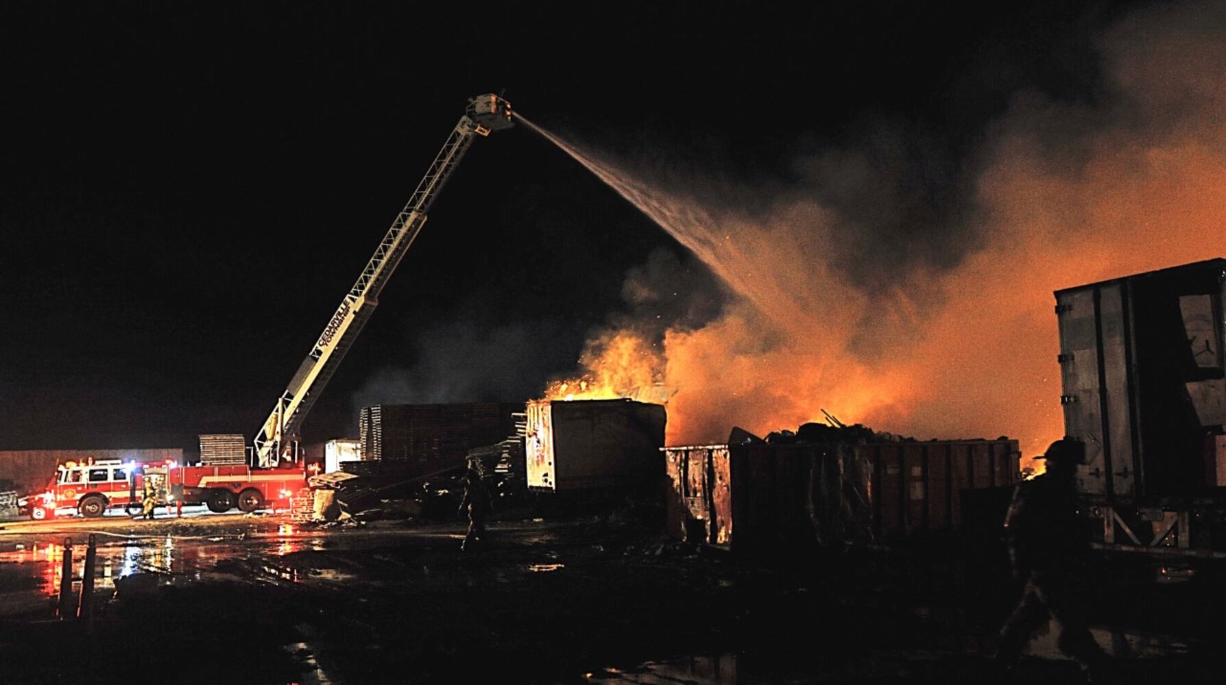 PHOTOS: Flames seen in BDL Supply fire in South Charleston