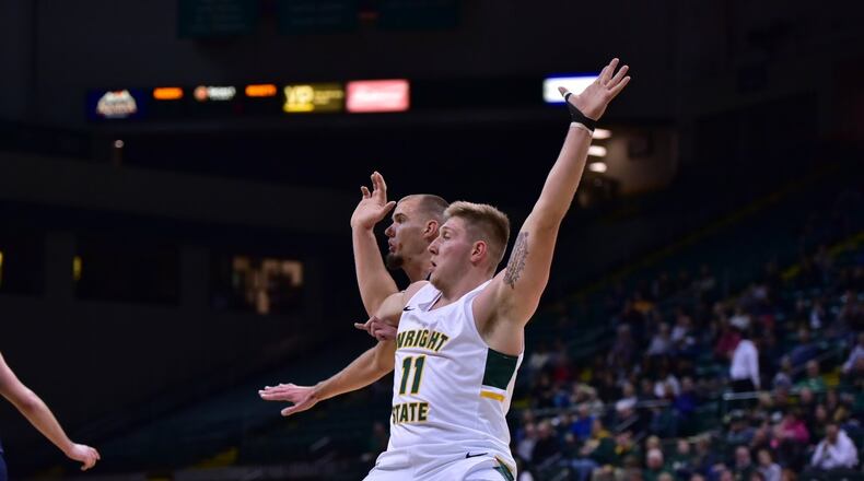 Wright State’s Loudon Love notched a double-double (14 points, 12 rebounds) in the Raiders’ win over Toledo earlier this season. Joseph Craven/CONTRIBUTED