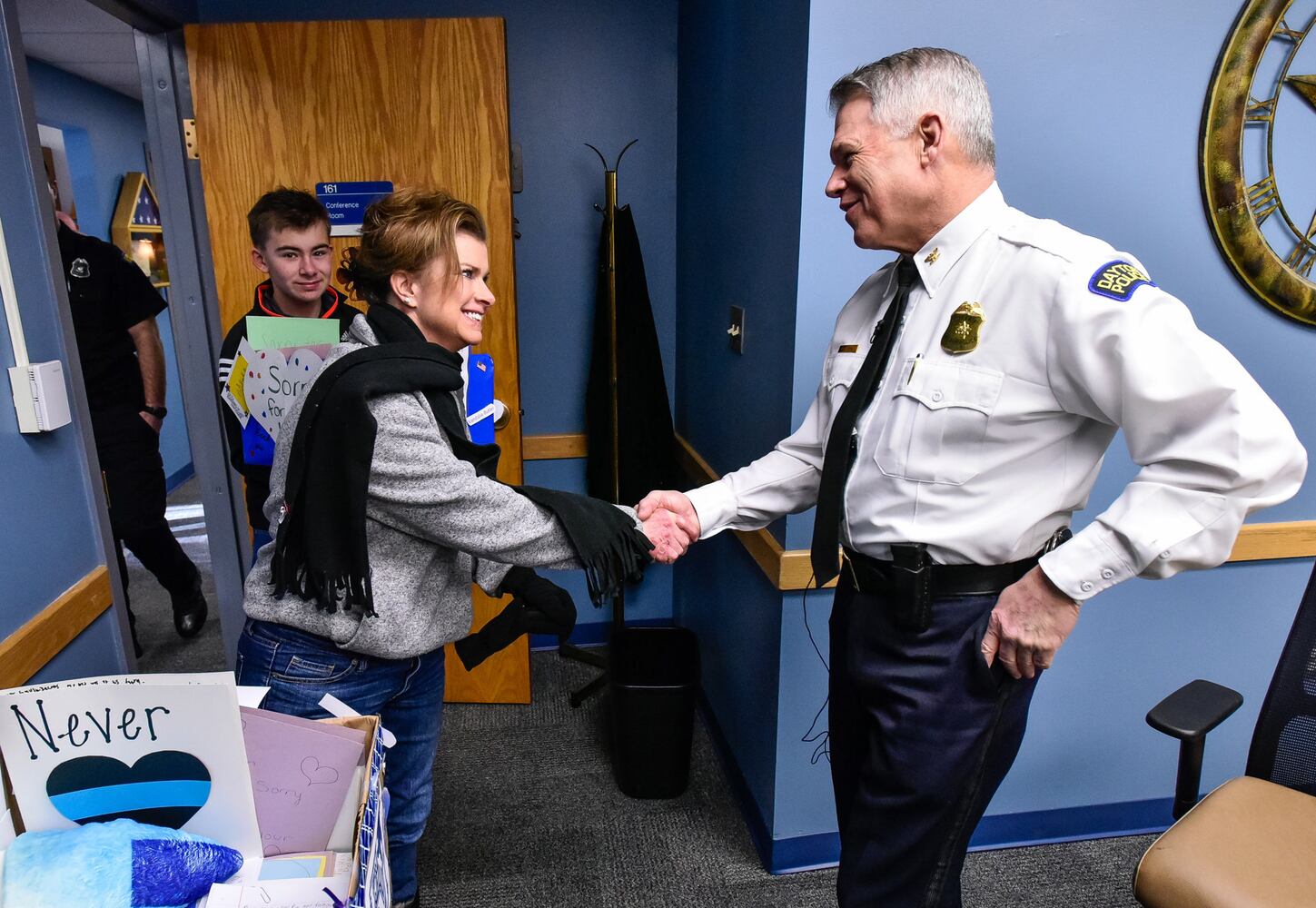 Thank You letters delivered to Dayton Police and Jorge DelRio family