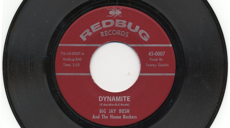 Big Jay Bush's first single, “Dynamite” b/w “Come On Home Baby,” was released on the Redbug record label in 1962. CONTRIBUTED