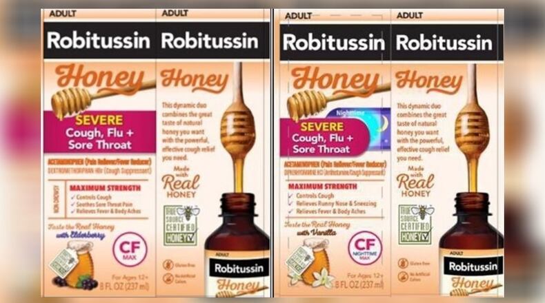 Haleon voluntarily recalled eight lots of Robitussin Honey CF Max Day Adult and Robitussin Honey CF Max Nighttime Adult due to microbial contamination. CONTRIBUTED