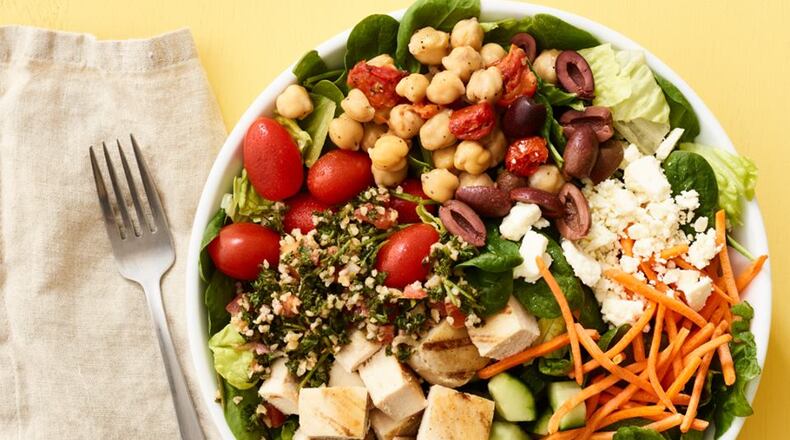 Au Bon Pain Mediterranean Salad. Photo from Au Bon Pain Facebook page