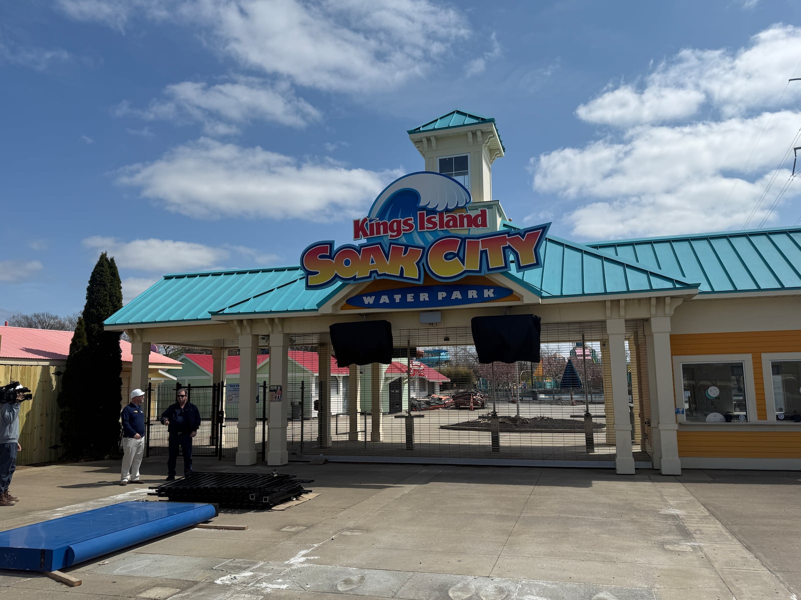 Kings Island gave members of the media a special look at the construction taking place at its Soak City water park. Photos by Alex Cutler