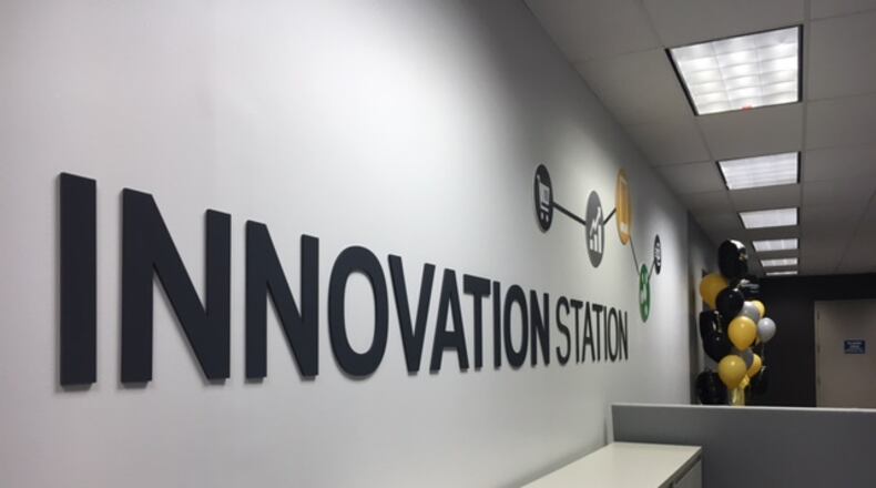 Synchrony Financial’s Kettering center has an “innovation station” dedicated to testing new financing technology for its merchant customers. THOMAS GNAU/STAFF