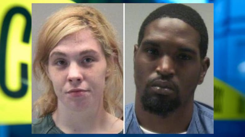 Brittany N. Melton, left, and Tresean J. Smith