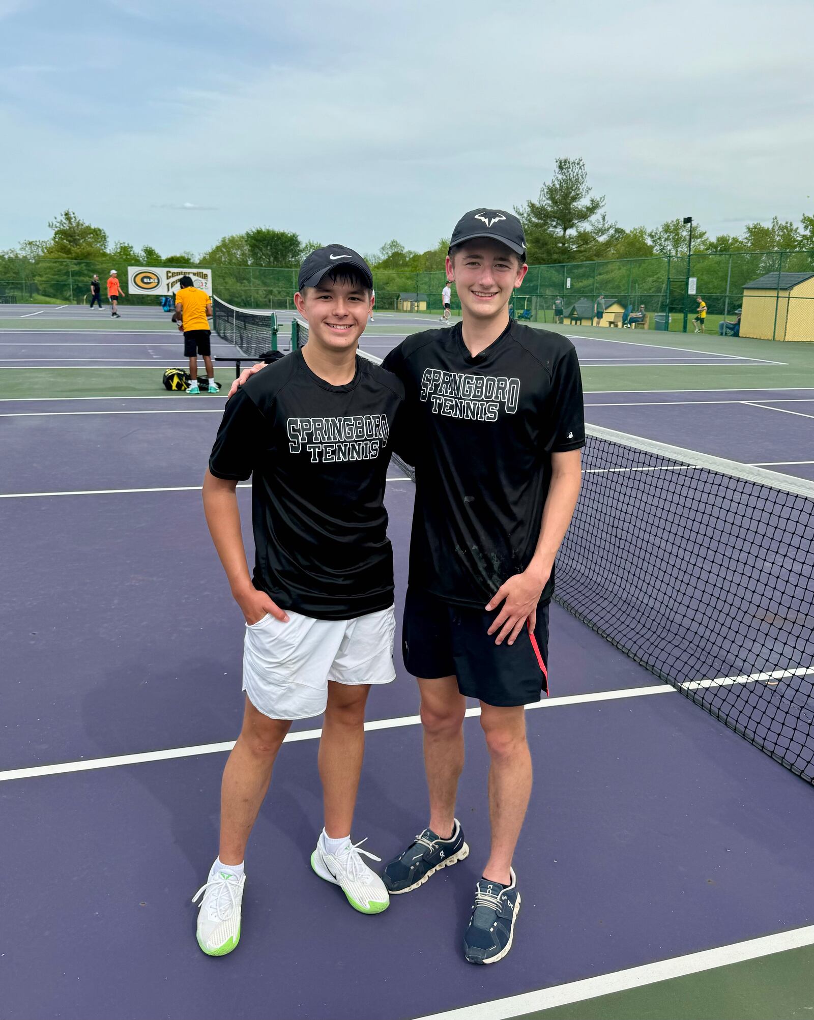 The Springboro doubles team of Peyton Nelson and Drew Baumgartner won the Division I sectional title last week. CONTRIBUTED