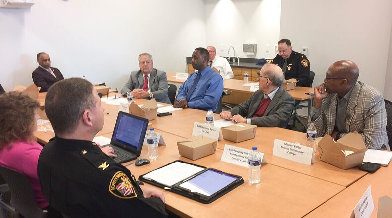 The Justice Advisory Committee for the Montgomery County Jail met Tuesday, Feb. 20, 2018. CHRIS STEWART / STAFF