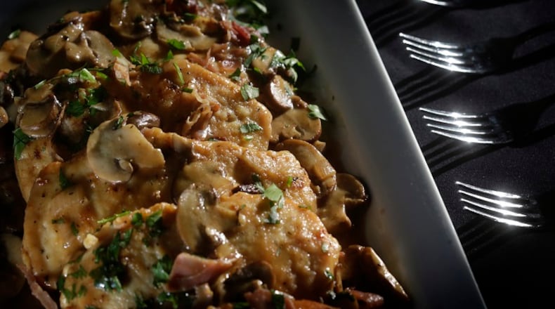 Chicken Marsala with Crispy Proscuitto. (Mandi Wright/Detroit Free Press/TNS)