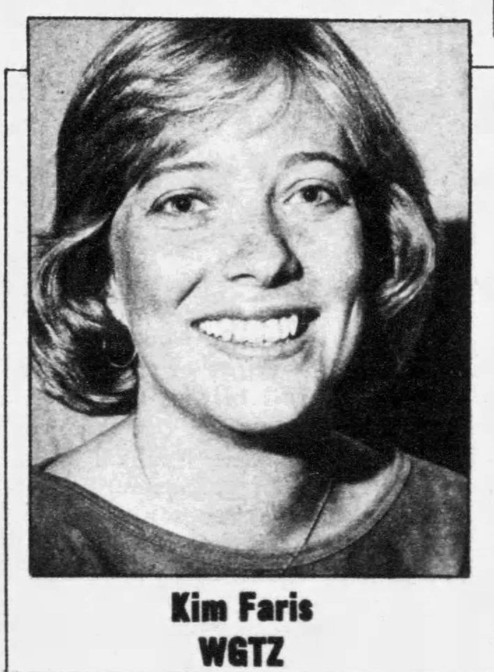 Kim Faris took the 10 a.m. to 2 p.m. hosting slot at WGTZ Z-93 in 1984. DAYTON DAILY NEWS ARCHIVES