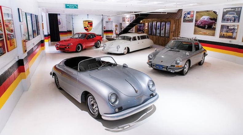 More than 30 rare Porsche and Volkswagen cars will be up for bid in September through an auction of the contents of Dayton’s Taj Ma Garaj.
