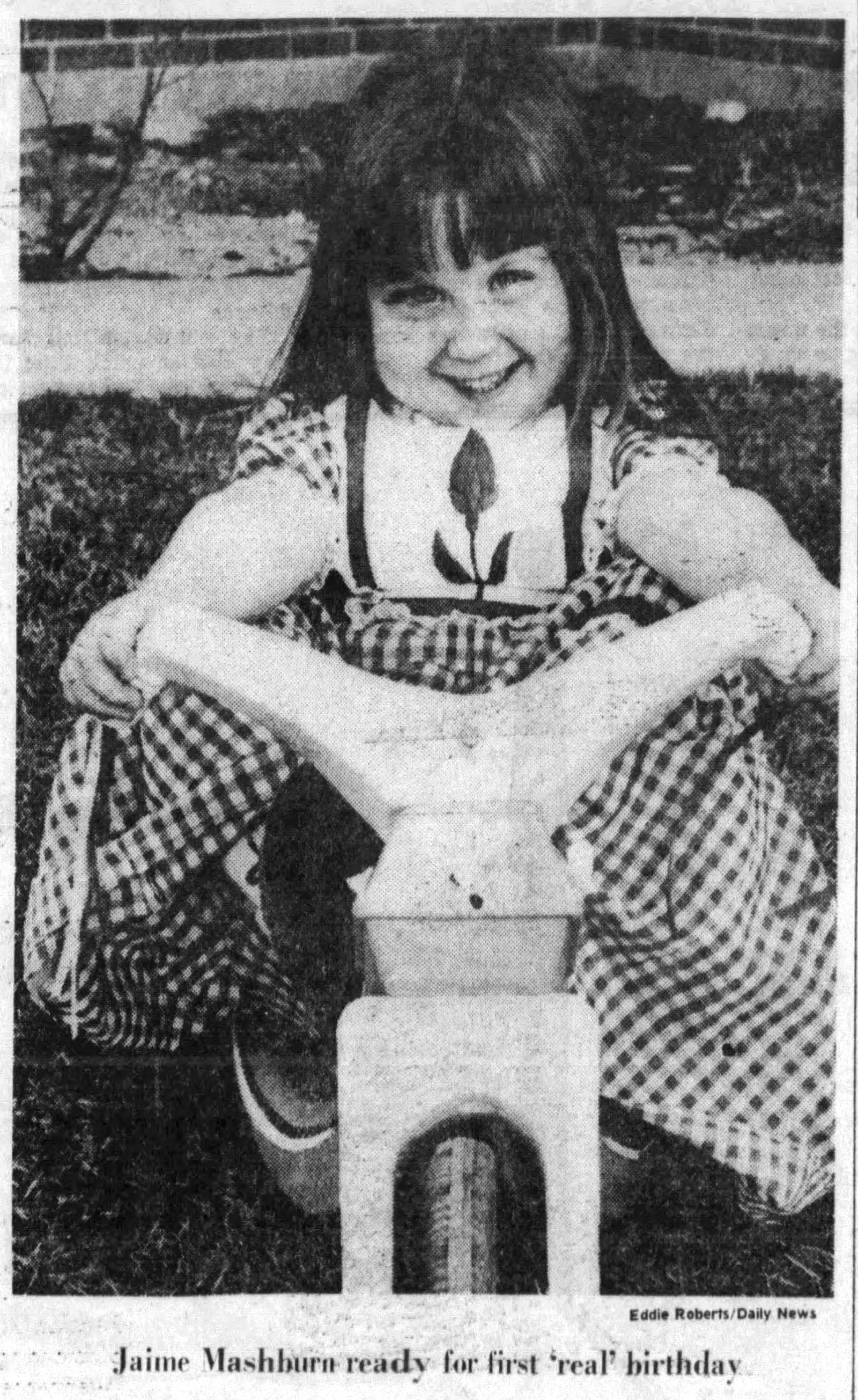 Four-year-old Jaime Mashburn of Xenia celebrated her leap year birthday in 1976. DAYTON DAILY NEWS ARCHIVES